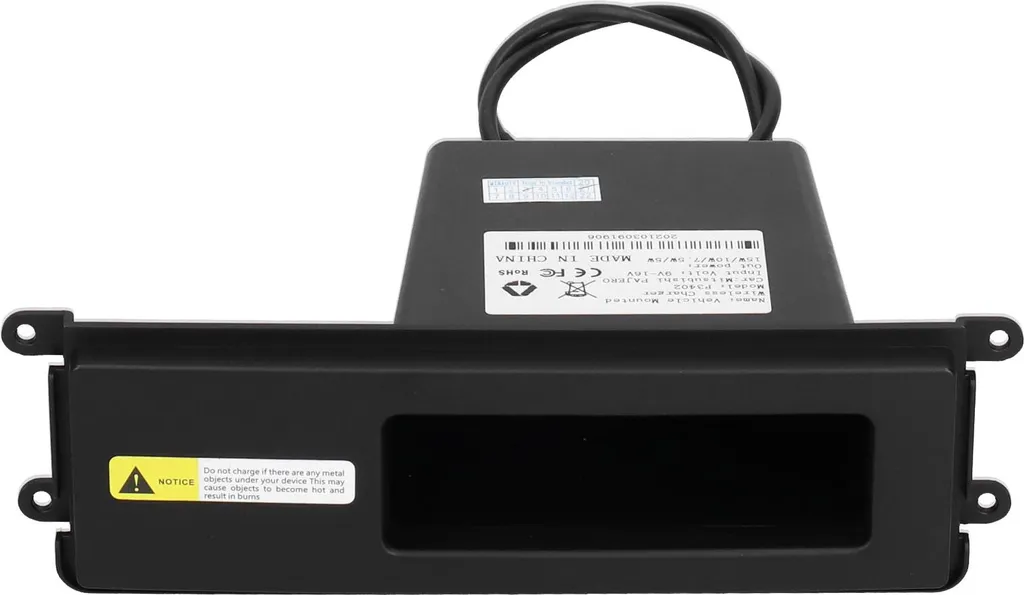 Chargeur Induction 15W pour Mitsubishi Pajero 2014-2020 Noir Antidérapant