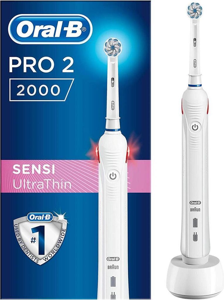 Oral-B Pro 2 2000 Sensi UltraThin White Produktbild 