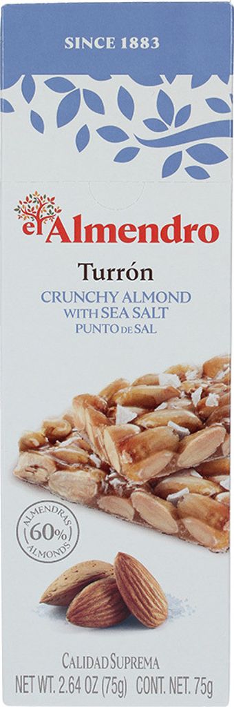 EL ALMENDRO Turrón Geröstete Mandeln in Salzkaramell Produktbild 