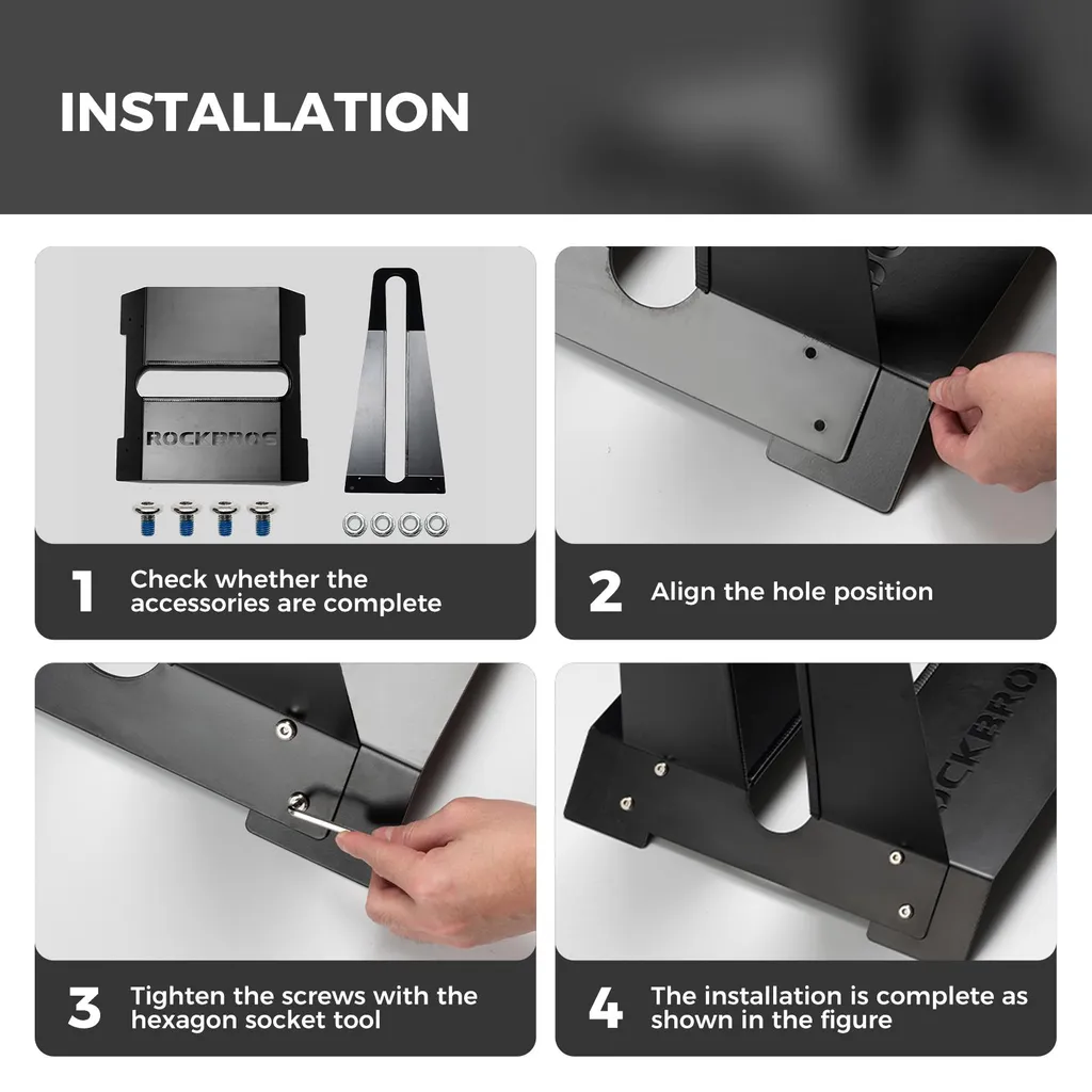 Support de vélo anti-chute en forme de L pour protéger votre cadre