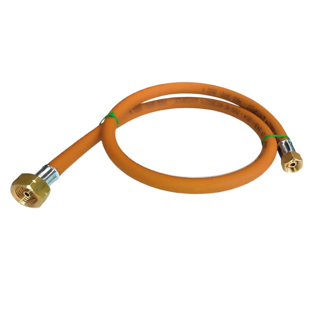 Zatechs Propan-Butan Gasschlauch Hochdruck 1.5m 30 bar Ø6.3mm 21.8 mm Linksgewinde x 1/4" Linksgewinde Umfüllen Gasflaschen Brenner