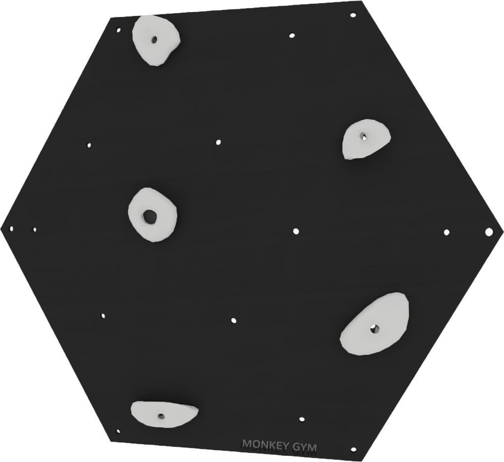 Kinder Kletterwand Würfel-Set schwarz/weiß Griffe