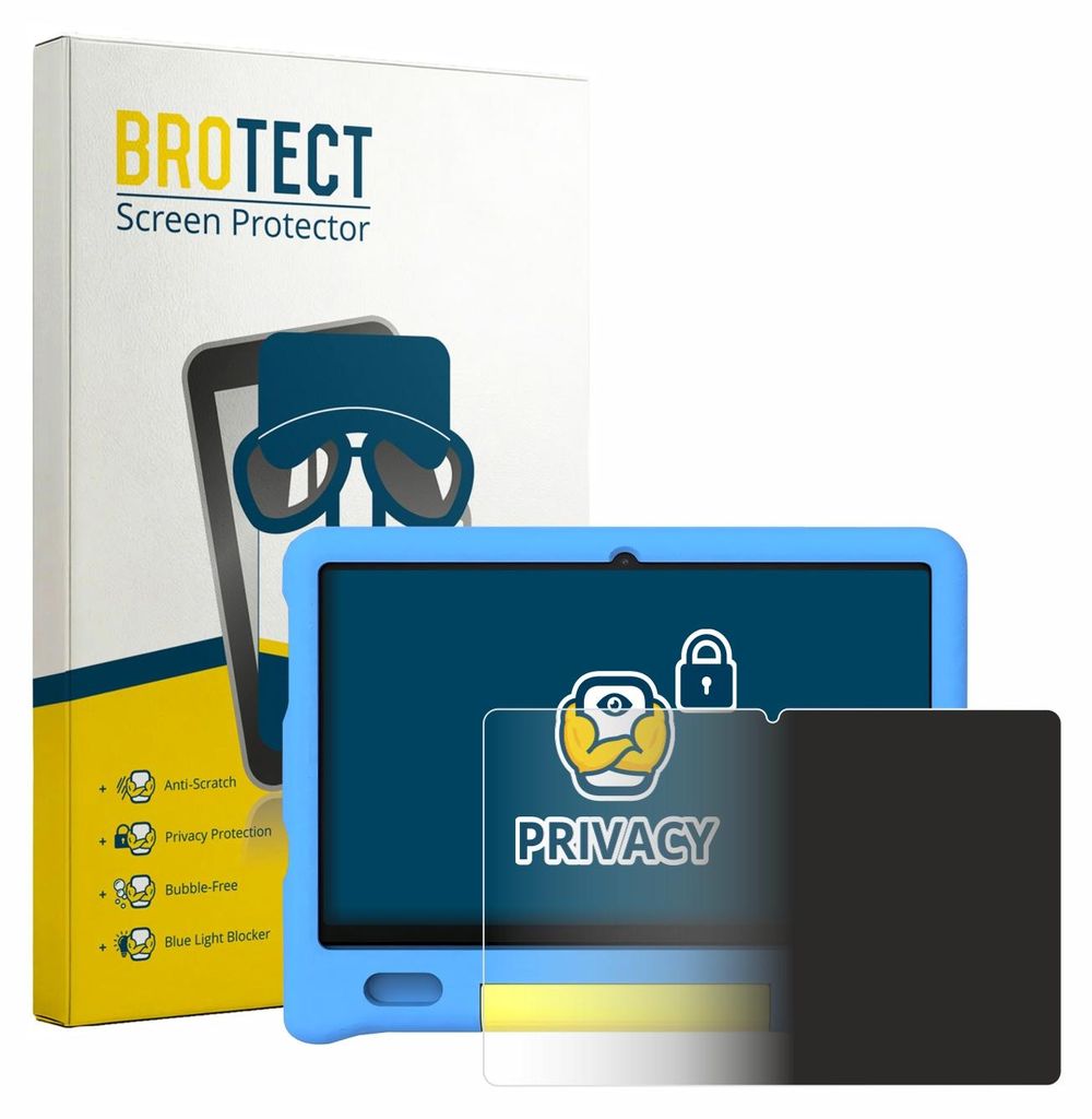 BROTECT Sichtschutzfolie für Gleeso KT1026 Anti-Spy Privacy Sichtschutz Blickschutz Folie Blaulicht-Schutz