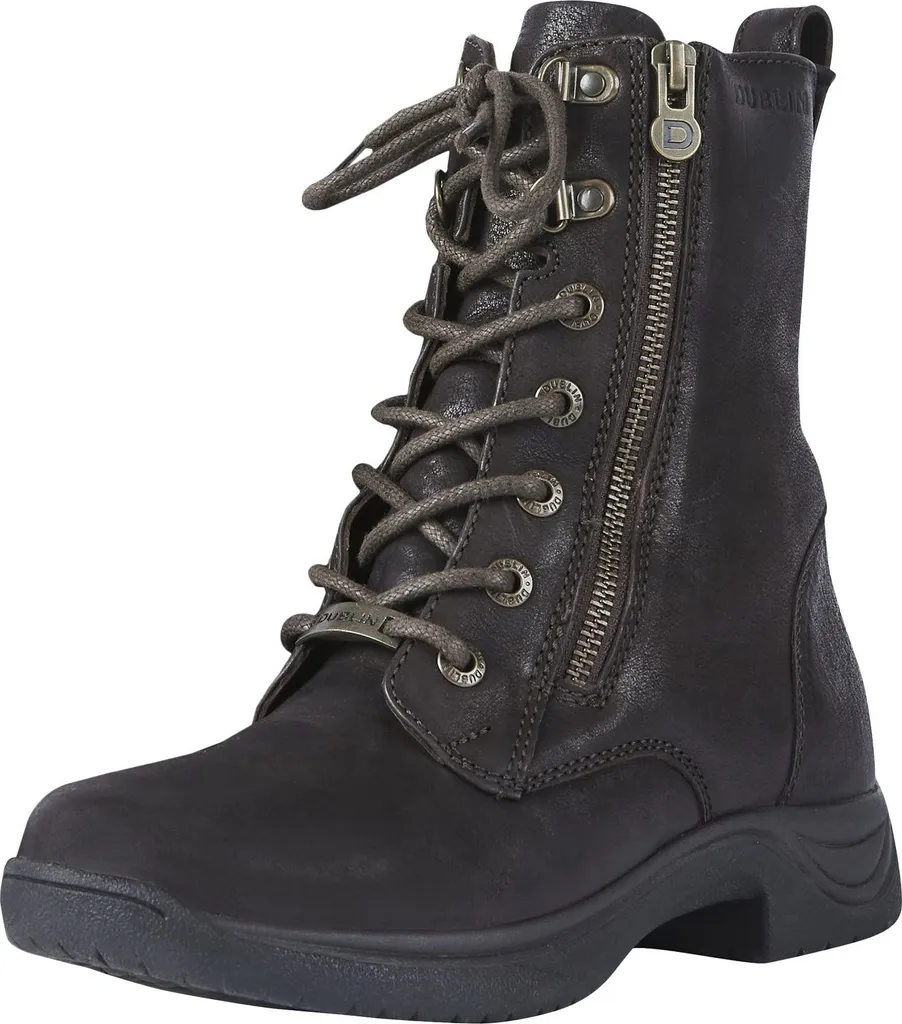 Bottes équitation Dublin Tilly cuir marron pour monte quotidienne 35,5