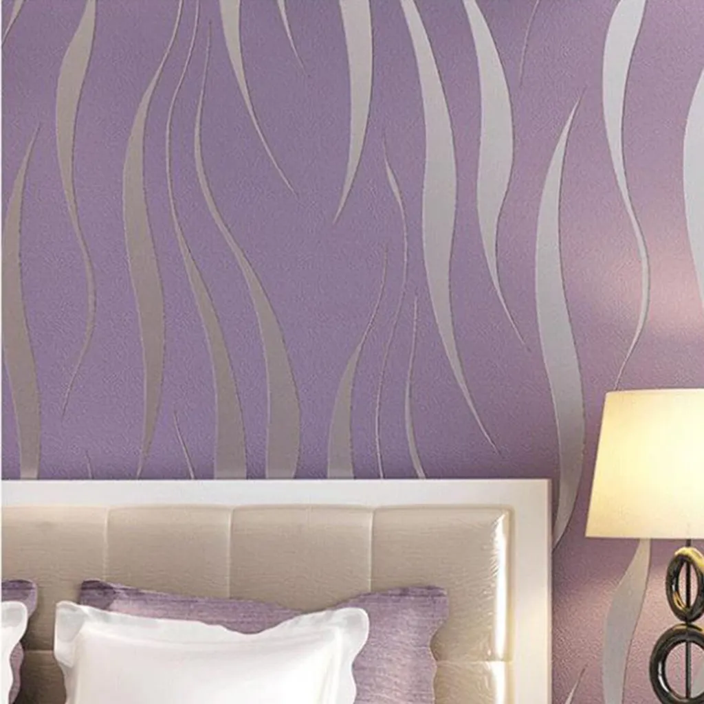 Papier peint 3D moderne pour décoration de chambre parentale et salon