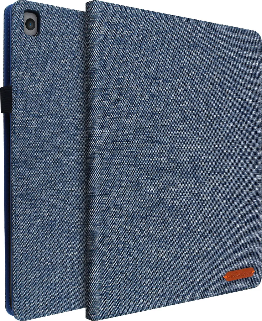 Cover iPad 10.2 per Studenti - Tessuto Blu con Stand Tablet 2021