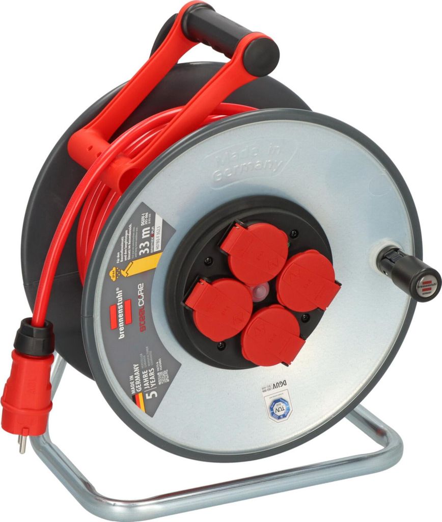 Brennenstuhl Professional SteelCore Kabeltrommel SC 3210 IP44, 33m H07BQ-F 3G2,5
