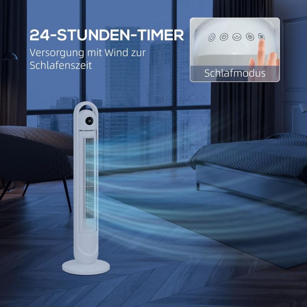 Turmventilator, Standventilator mit 3 Belüftungsstufen, Produktbild 