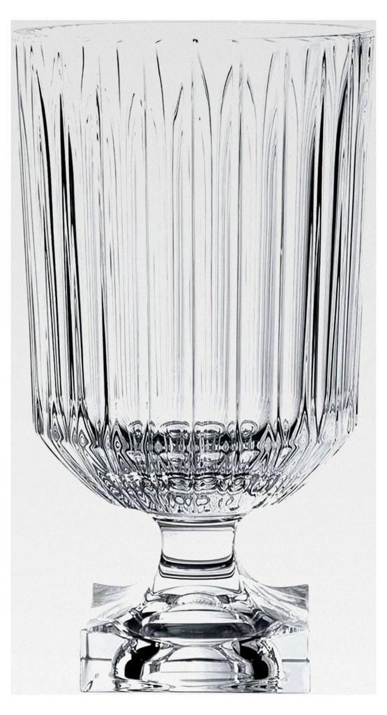 Glasvase 32 cm, Minerva, Vase aus Kristallglas, Blumenvase Tischdeko, spülmaschinenfest