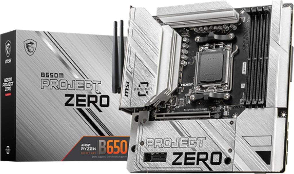 MSI B650M PROJECT ZERO-Mainboard AMD B650 Sockel AM5 Micro ATX