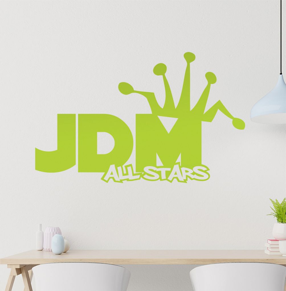 JDM allstars Wandtattoo in 6 Größen - Wandaufkleber Wall Sticker - Dekoration, Küche, Wohnzimmer, Schlafzimmer, Badezimmer
