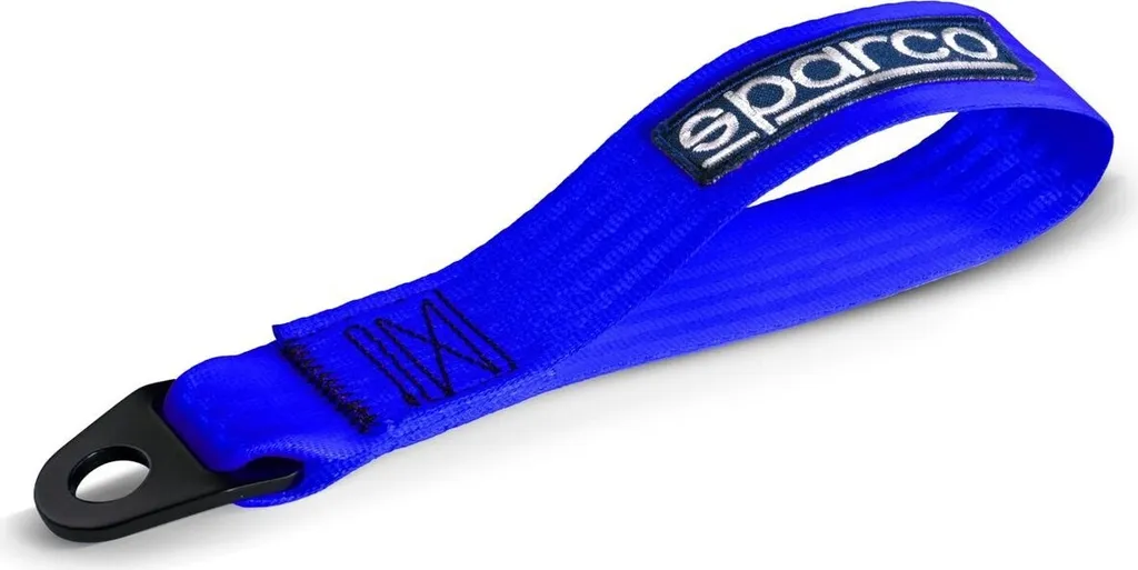 Gancio Traino Soft Sparco 01638AZ Azzurro - Recupero Pista 2000kg