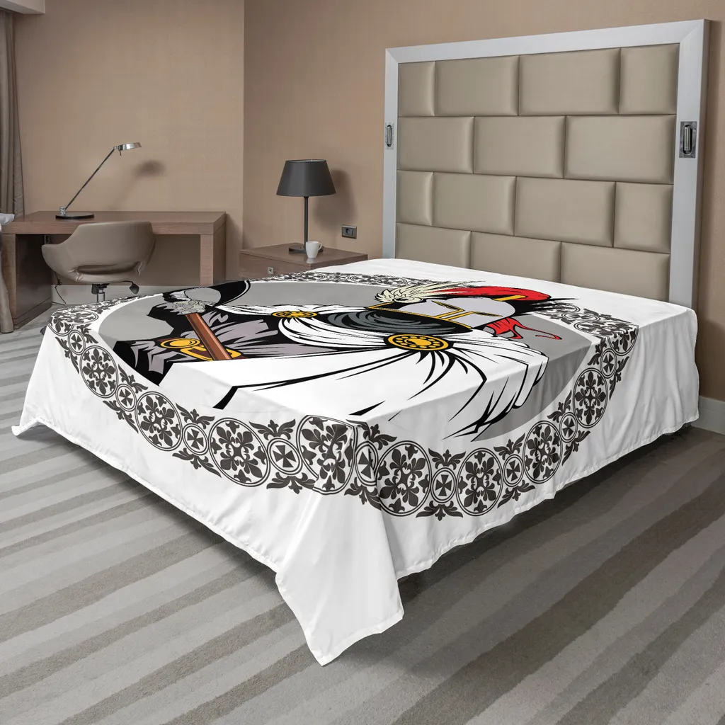 Drap de lit décoratif Thème Médiéval en tissu doux 266x260 cm