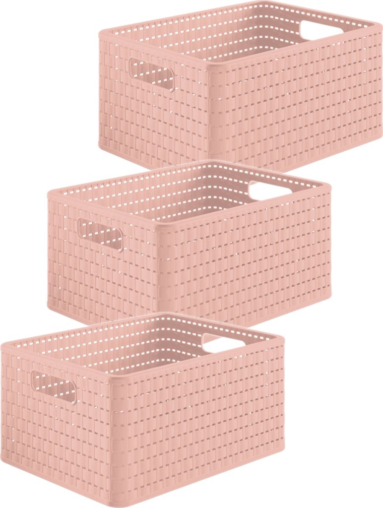 3er Set Box 18 l COUNTRY, Farbe:Linnea pink ged. Produktbild 
