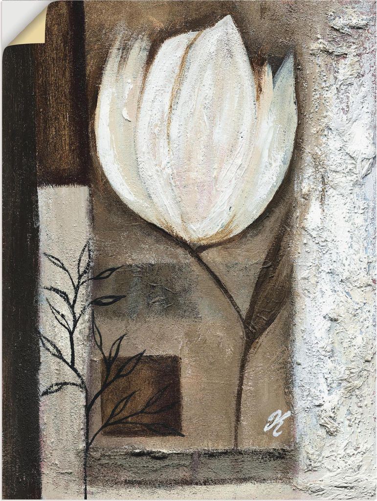 ARTland Wandbild, selbstklebend Braune Tulpen I Größe: 90x120 cm