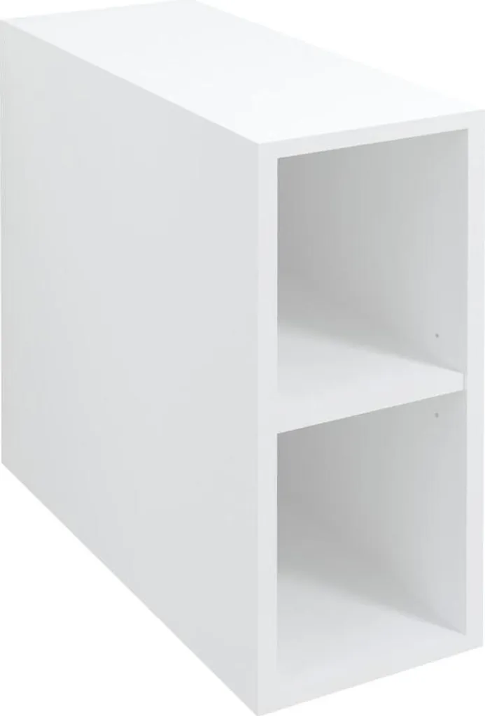 WAVE Étagère d'armoire 20x45x47,8cm blanc brillant pour rangement cuisine