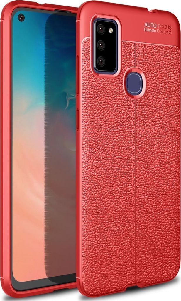 Mobigear Luxury Samsung Galaxy M51 Hülle Flexibles TPU Backcover - Rot