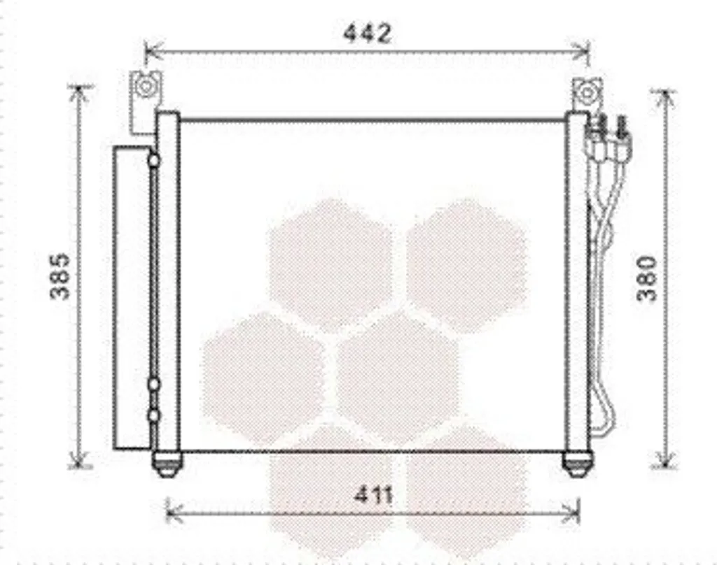 Condenseur de climatisation VAN Wezel 83005158 adaptable sur KIA