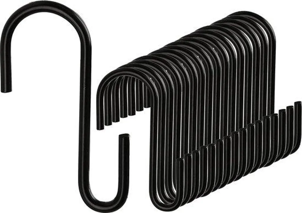 Patère double murale noire en inox pour suspendre vos habits et sacs