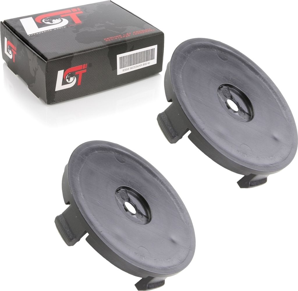 2x UNIVERSAL RADNABENKAPPE NABENDECKEL FELGENDECKEL KAPPE SCHWARZ ø 55 mm