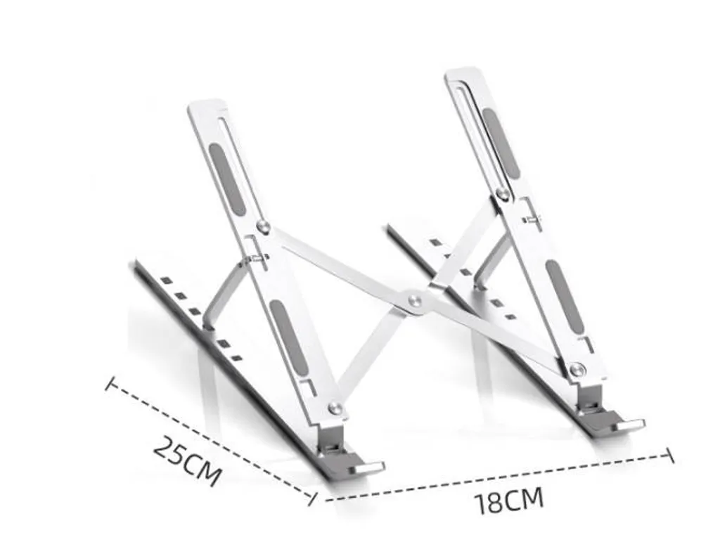 Stand MacBook Portatile Nero - Supporto Notebook Regolabile Ergonomico - 7