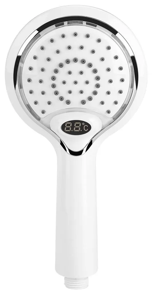Pommeau de douche anti-brûlure avec écran digital et LED de contrôle de l'eau