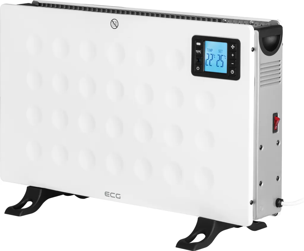 Convecteur ECG TK 2080 DR Blanc 2000W avec télécommande infrarouge