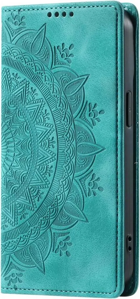 Custodia Mandala Samsung Galaxy S24 FE: Cover Folio in Pelle di Lusso
