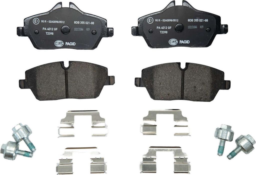 Bremsbelagsatz Scheibenbremse mit Verschleißwarnanzeige 13,6 mm HELLA für BMW i3