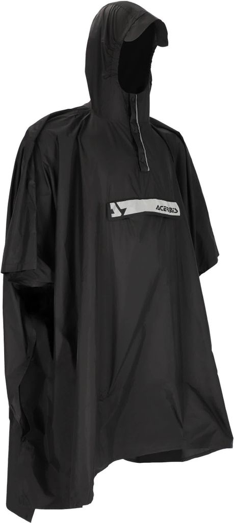 ACERBIS Schwarzer Regenponcho größe S/M