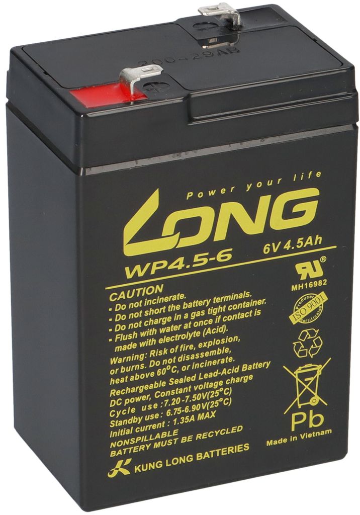 Akku 4,5Ah 6V kompatibel 3-FM-4,2 20HR 3 FM 4.2 3FM 3FM4.5 AGM Blei Batterie