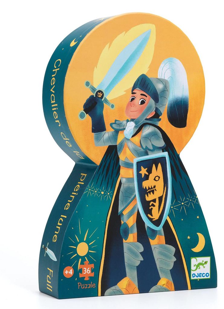 Djeco Puzzle Vollmond Ritter 36 Teile Produktbild 