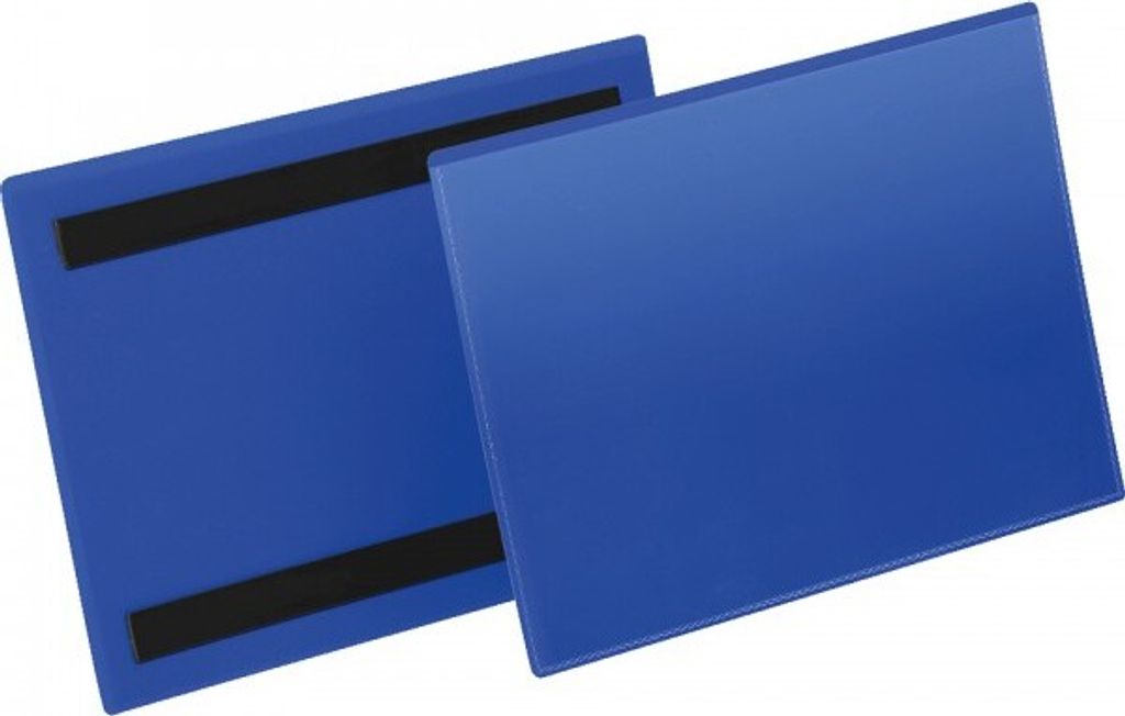 DURABLE Kennzeichnungstasche, magnetisch, blau/transparent, 148x210mm, 50/VE