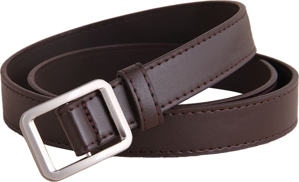 Damengürtel für Jeans, Kleider, Hosen, lässiger Kunstleder-Taillengürtel, Damenjeans, dünner Gürtel, Accessoire für den Alltag
