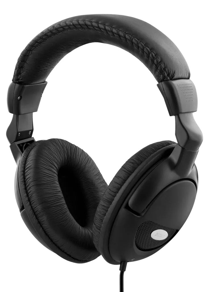 Casque Audio avec Câble Long 2,2m et Contrôle Volume - Version Noire 1x3.5mm