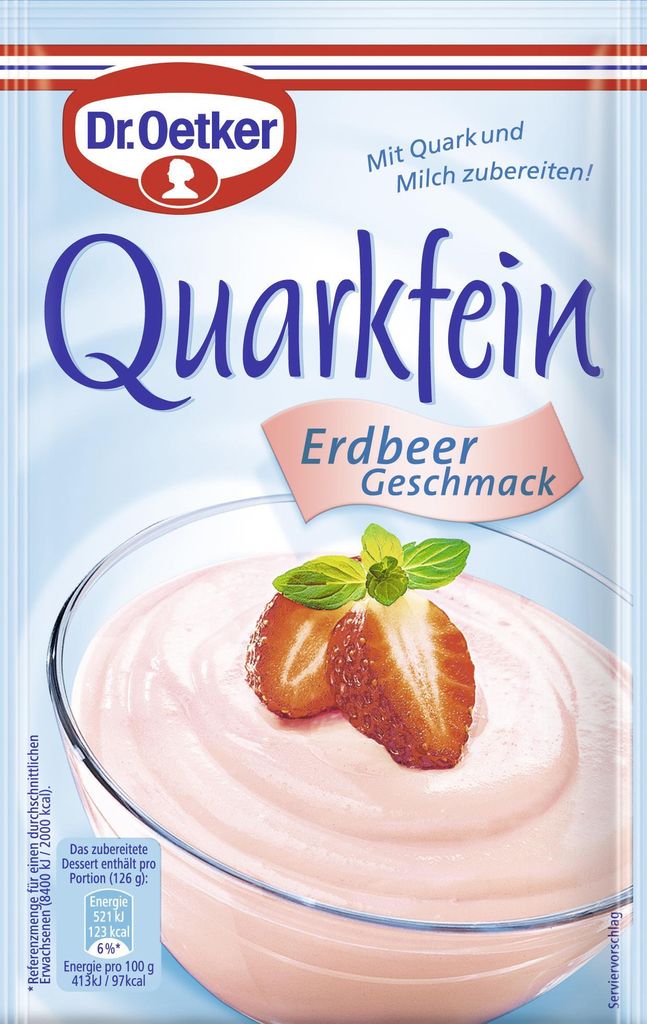 Dr. Oetker Quarkfein Erdbeer Produktbild 