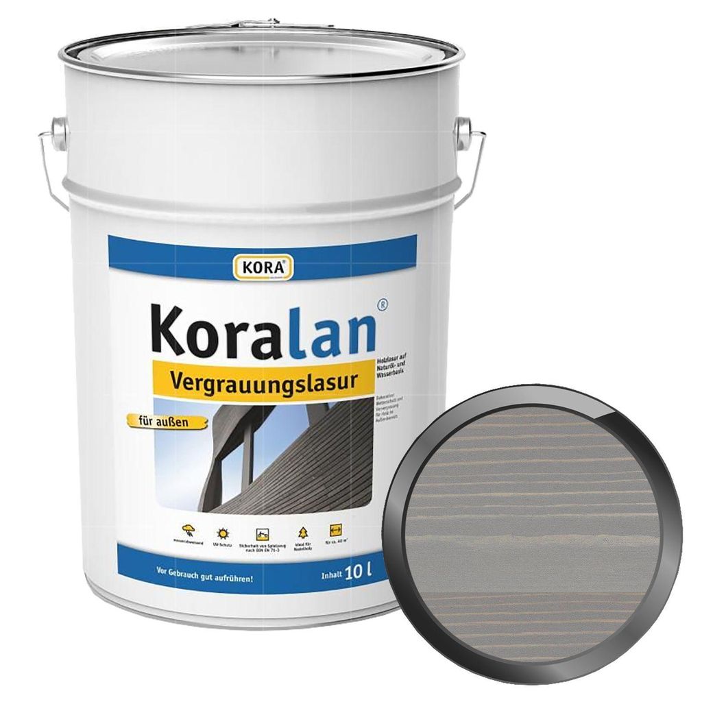 KORA Koralan Vergrauungslasur - 10 Liter (SILBER) Produktbild 
