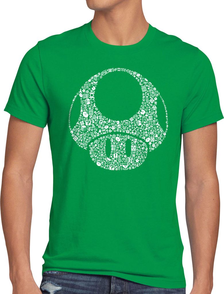 A.N.T. Super Toad Play Herren T-Shirt Mario Pilz Game Gamer