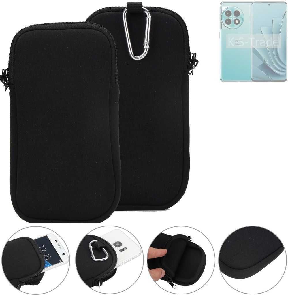 K-S-Trade Neopren-Hülle Handyhülle kompatibel mit OnePlus Ace 2 Pro Schutzhülle Neoprenhülle Sleeve Schutz-Hülle Gürtel Tasche Case Holster