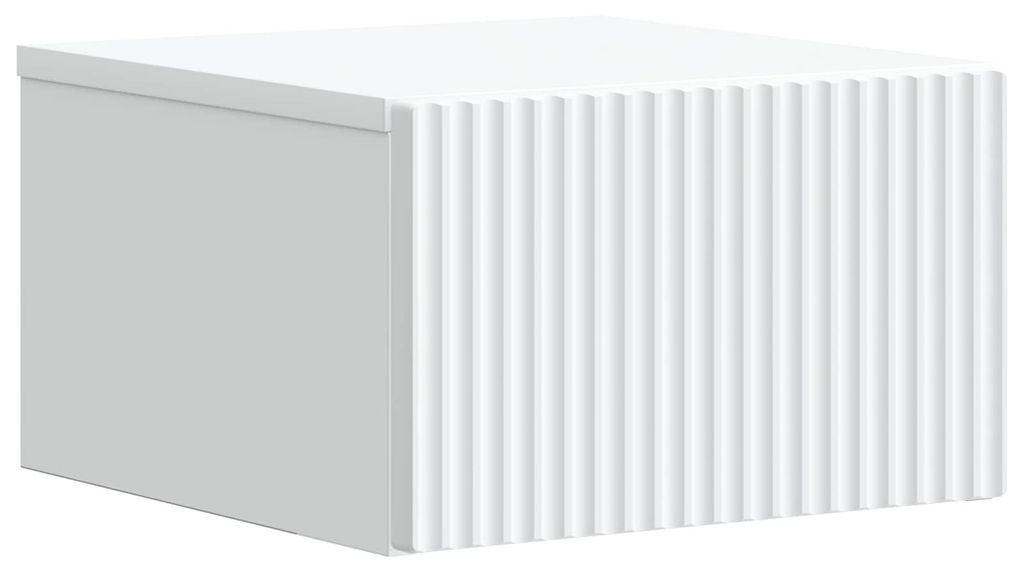 Cabinet de chevet mural avec tiroir Blanc 33 x 34,5 x 20 cm Image du produit 