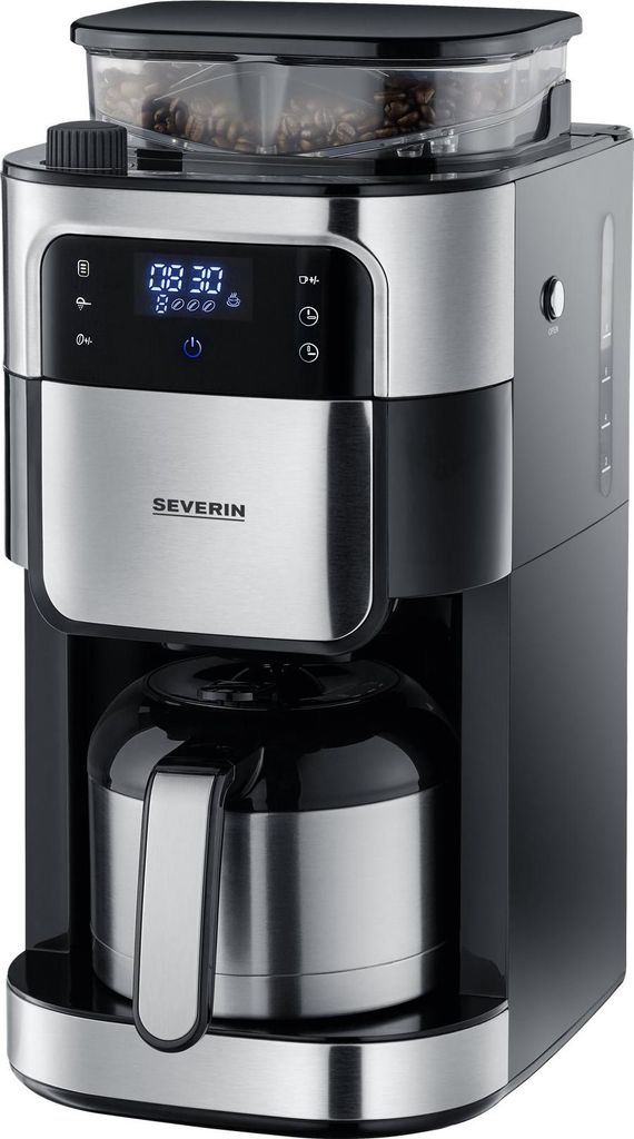 Cafetière filtre 8 tasses 1000w inox/noir - Severin - Image du produit 