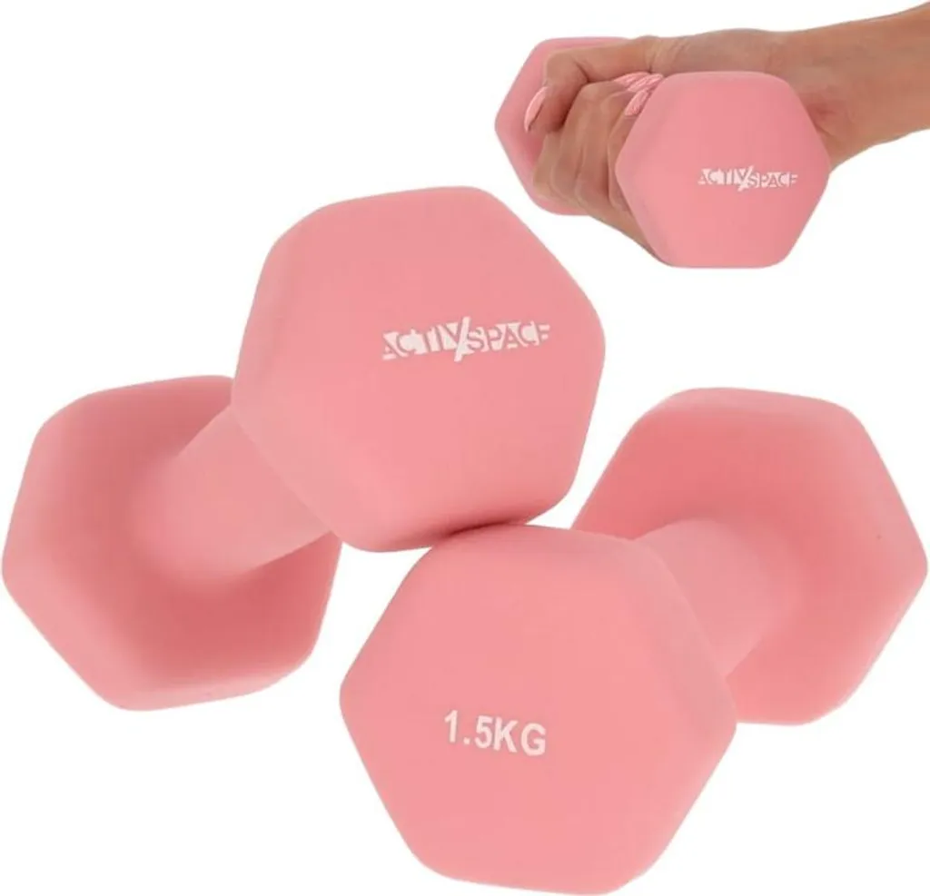 Lests de Musculation 2x1,5kg Antidérapants en Néoprène Résistant