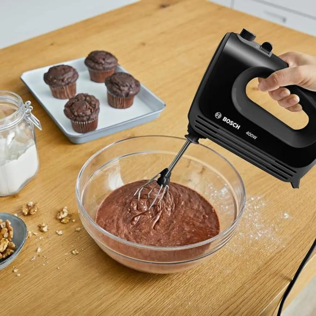Batteur Électrique Bosch 400W Idéal pour Pâtisseries et Pâtes Légères - 8