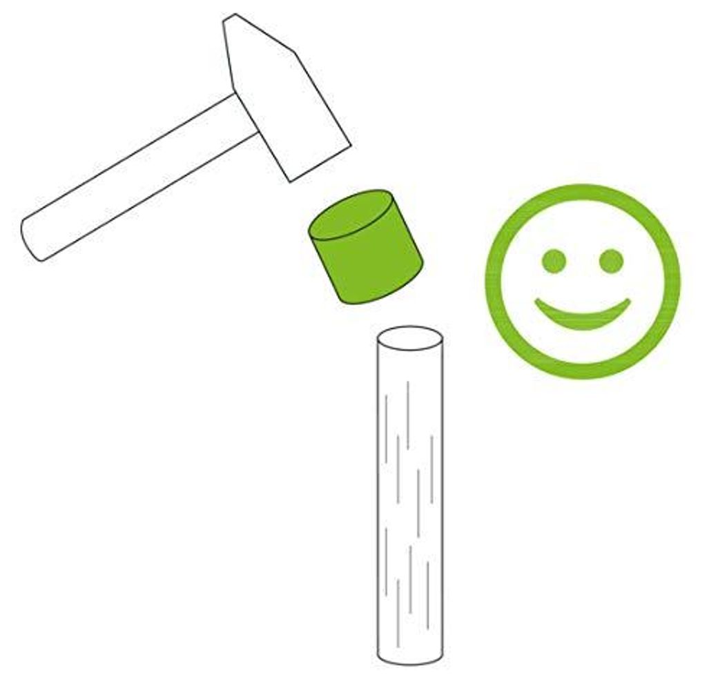 GAH-Alberts 211219, Zielony, Plastik, 1 szt. Zdjęcie produktu 