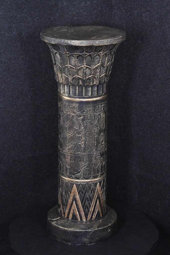 Ägyptische Säule Säulen Pharao Ägypten Figur Skulptur Statue Dekoration Deko Neu