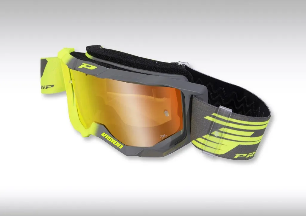 Lunettes VISION Mirror Two 3300 Anti-Éblouissement Jaune Fluo Gris