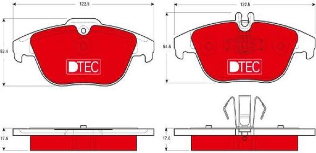Bremsbelagsatz, Scheibenbremse