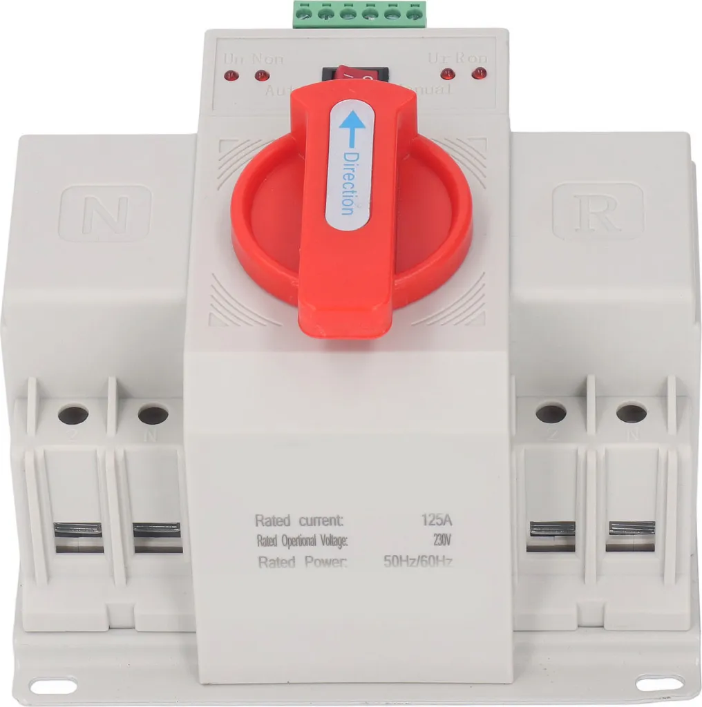 Interrupteur ATS 2P 230V Mini Dual avec Mode Manuel et Automatique