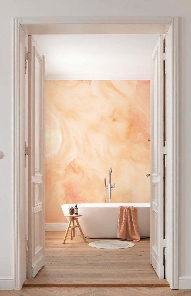 Digitaldruck Vlies Fototapete - Candy Peach - Größe 400 x 250 cm