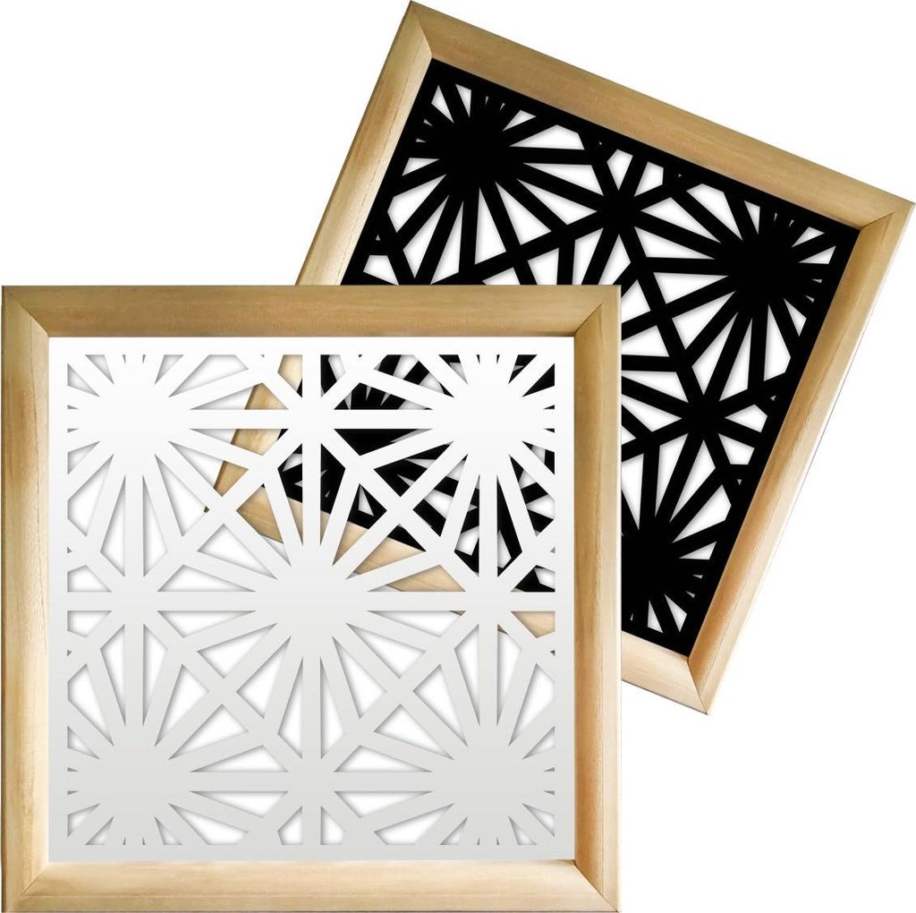 POLESTAR - Moduli Decorativi in holz e PVC 73x73 cm weiß